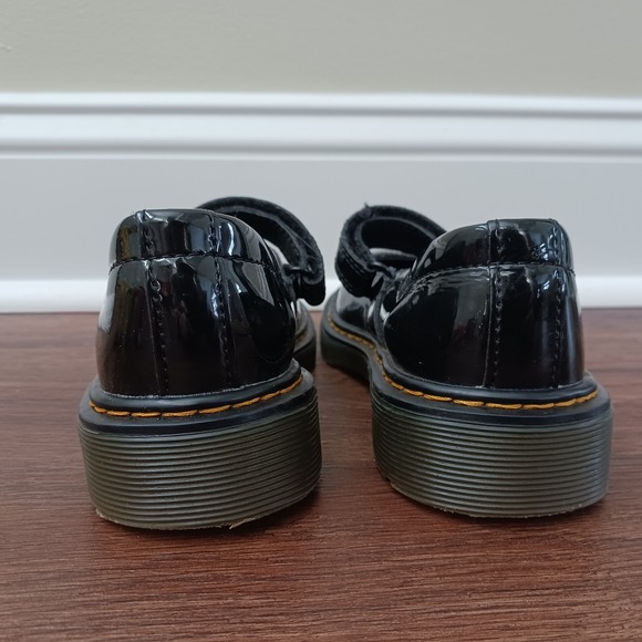 Dr Martens Maccy Mary Jane Shoes Black Patent Leather Strap Kids US Size 2 - Picture 4 of 7